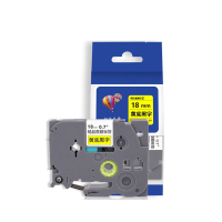 信易安 标签机色带18mm黄底黑字TZe-641 适用兄弟brother不干胶标签纸PT-P900 700 D450 6