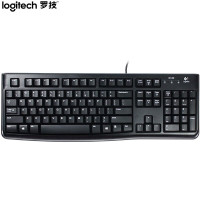 罗技(Logitech)K120键盘 有线键盘 办公键盘 全尺寸 黑色U口