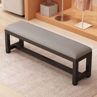 未易长条凳子软包浴室凳子休息凳舞蹈室换鞋凳门口家用长条沙发凳长凳 120长X35宽45高[单层]