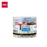 得力DP705省力长尾票夹5夹宽19MM(混)(40个/盒)