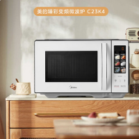 美的(Midea)微波炉烤箱一体机 家用23L光波炉变频一级能效平板式智能操作高颜彩屏900W大功率C23K4