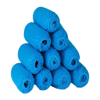 鸣固 ZG1314鞋套一次性加厚耐磨防尘透气鞋套脚套学生无纺布鞋套室内 100只一次性鞋套