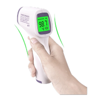 鸣固 人体额温计 红外非接触式测温仪 头部发烧测温仪 红外电子体温表 人体测温枪