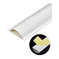 鸣固 pvc地线槽 加厚耐压型 阻燃地板槽弧形地槽 3号可含2-3根网线 1米/根 5根装KW179176