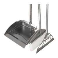 鸣固扫把簸箕套装 卫生间软毛扫地扫帚 撮箕干湿两用刮水器 扫把+簸箕+刮刀三件套灰色KW981844