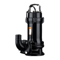 鸣固 防汛污水泵 大流量抽水泵切割式潜水泵带绞刀 单相1100W/220V2寸口