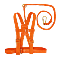 鸣固 安全带 防坠落安全带工地施工安全绳电工防护三点式半身式国标保险带腰带 单钩双背带式KW552939