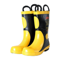 鸣固 02款单式消防服配件 阻燃消防员训练演习消防战斗服 靴子MG-ST-2742-1KW420689