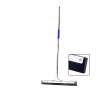 鸣固 地刮水刮刮水器不锈钢直杆双层胶棉刮60cm 工厂卫生间扫水擦玻璃瓷砖地板地面KW765163