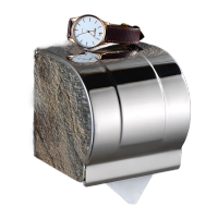 鸣固 卫生间纸巾盒不锈钢卷纸盒免打孔壁挂厕纸架家用抽纸盒置物架 201加长20cm