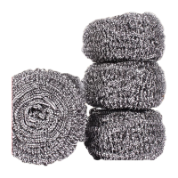 鸣固 钢丝球 清洁球 工业清洁球 工厂不锈钢丝球 不生锈清洁球 10个 40g一个(单独包装袋)