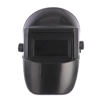 鸣固 电焊面罩 自动变光焊工专用气焊氩弧焊二保焊烧焊真彩面罩 不变光黑色面罩 MG-HJ-2330