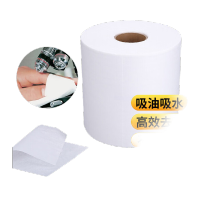 鸣固 无尘布 无尘擦拭纸 除尘无纺布擦拭纸工业无尘车间卷纸无尘布吸油吸用 白色25*38cm/卷(500张)