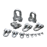 鸣固 镀锌钢丝绳U型卡头夹头U型锁扣夹绳扣 重型M18(3个)KW098096