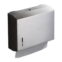 鸣固 擦手纸盒不锈钢方形下抽面巾纸盒 265X210X85mm拉丝CW622661