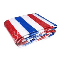 鸣固 防汛物资 彩条布 防水布 塑料油布雨篷布 防晒防尘防风防雨布隔热塑料布 加厚耐磨型约4米*15米