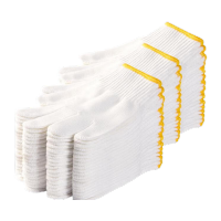 鸣固 劳保手套棉纱线手套加厚耐磨工作手套 毛纺棉纱手套400gA级棉30双装 MG-SB-0461KW095261