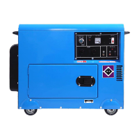 鸣固 5.5KW柴油发电机220V自动发动机 5.5KW豪华低噪款电启动+烧柴油KW088820