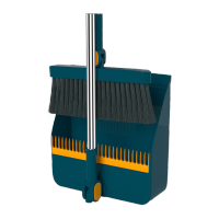 鸣固 簸箕 全新材料折叠扫把簸箕套装组合 卫生间魔法软毛扫地笤帚 蓝色2件套