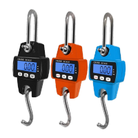 鸣固 ZL1020电子吊秤工业吊秤200kg便携吊钩秤磅秤精准电子称重克秤 200kg黑色KW202456