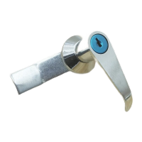 鸣固 配电箱门锁 铝合金把手锁 开关控制柜锁MS303 10个 KW007149