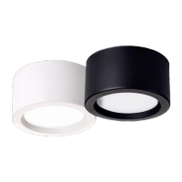 鸣固 LED明装筒灯 白色 3寸 9w默认中性光