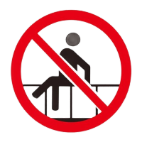 鸣固 车间施工生产警告标志牌 有电危险严禁烟火消防安全标识牌 标语警示贴 40*50cm 禁止攀爬 ZA2245