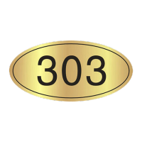 鸣固 工业用门牌号(2个) 门牌号码牌 定制标识牌 房号牌 店铺数字贴 房间楼层指示牌 款式六MGF0941