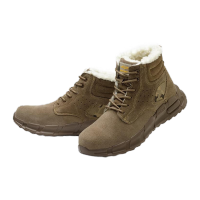 鸣固 劳保鞋 防砸防刺穿耐磨 耐弯曲安全鞋冬季中帮加绒防护工地鞋39KW414577