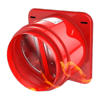 鸣固 防烟排烟阀门 止逆阀防火升级款厨房油烟机烟道止回阀防鼠咬免打孔安装