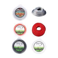 鸣固 打草绳 割草机通用配件钢丝带锯齿耐磨尼龙绳 3.0MM圆1LB