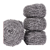 鸣固 钢丝球 清洁球 工业清洁球 工厂不锈钢丝球 不生锈清洁球 10个 30g一个(单独包装袋)