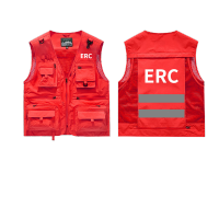 鸣固 网眼速干马甲大红色含定制[定制产品 不退不换]