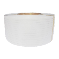 鸣固 打包带 塑料包装带 手工热熔捆扎带 半自动机用打包带PP带 白色半透 12mm宽0.7mm厚ZH1532