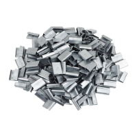 鸣固 1608PET塑钢带打包扣 加厚铁皮打包扣塑钢扣打包带扣子包装扣 6kg装约1000个