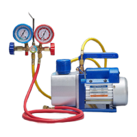 鸣固 真空泵 旋片式气泵单双级小型真空泵实验室冷柜空调制冷贴合机用真空泵 RS-1单级泵加铜阀双表