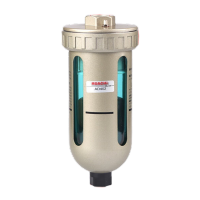 鸣固  气动末端自动排水器  瓶形排水阀 空压机储气罐4分油水分离器过滤器   AD402-04