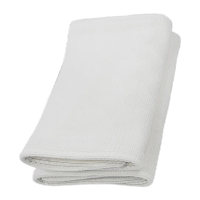 鸣固 无尘拖把 GMP洁净区拖把洁净区工厂车间专用平板拖把 不掉毛 不锈钢杆 白色60cm替换布头CW169629