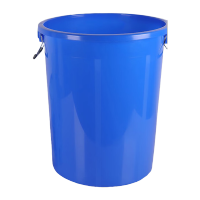 鸣固 大垃圾桶 大号储水桶圆形 酒店餐厅工业环卫物业大容量塑料桶加厚收纳水桶 160L蓝色不带盖