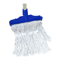 鸣固 棉线吸水拖把 老式墩布拖布地拖可拆卸清洁打蜡拖把 28cm白棉线拖把替换头CW124628