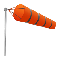 鸣固 耐用型气象风向袋布袋风向标油气化工风向测试(不带立柱)橙灰反光款小号 0.8米 KW755460