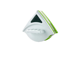 鸣固 ZJ4872高楼擦窗神器 双面磁性擦玻璃器 双层中空玻璃擦玻璃清洁工具 草绿色三角20-30mm双层加厚玻璃