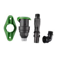 鸣固 ZJ5516快速取水阀 地插杆取水器 草坪水管接头杆 园林绿化灌溉铜内丝快接头1寸