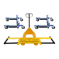 鸣固 汽车移车器 叉车式手动挪车器 4吨叉车+YC-C-1001*2台+撬杠 KW168597