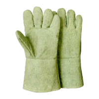 鸣固 500度耐高温手套 耐高温隔热手套 芳纶密织布高温手套 36cmKW074914