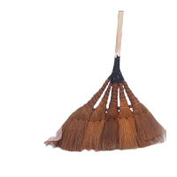 鸣固 软毛棕扫把 鬃毛笤帚扫地马路扫帚 棕毛加厚扫把 佛珠款95CMKW363367