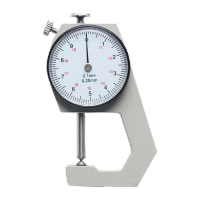 鸣固 指针迷你测厚规 高精度厚度表 测量壁厚千分卡尺量纸张皮革量具 尖头0-20/0.1mm精度