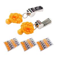 鸣固 户外救生不锈钢求生哨 应急救生口哨训练野外安防装备口哨(10个一盒装) KW304500