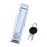 鸣固 天地连杆锁 工业电器控制柜机械抽屉门锁 锌合金MS731-1哑光无杆 KW959107