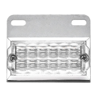 鸣固 货车照地边灯 高亮防水挂车示宽轮胎强光倒车转向腰灯 白色24V 2个装